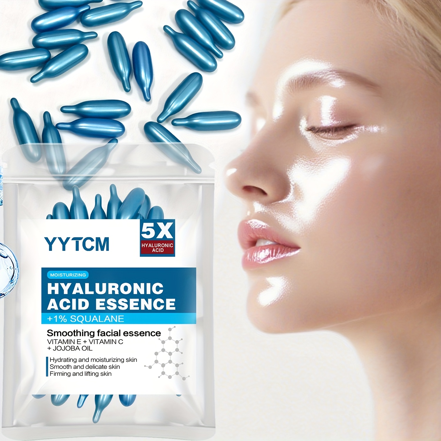 Luxury Skincare Brands - Essence en capsules à l'acide hyaluronique